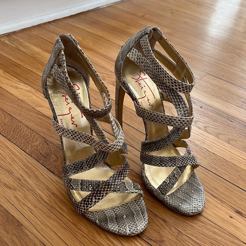 Walter Steiger snakeskin heels